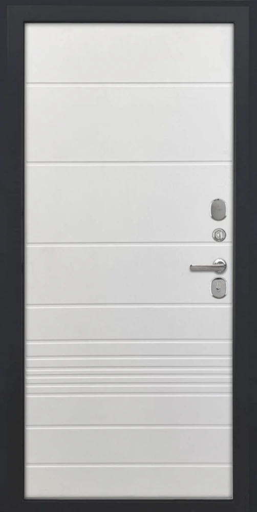 Входная дверь ДвериПРО L-Термо серебро ФЛ-700 (10мм, ясень белый) DPRO201076 внутренняя сторона